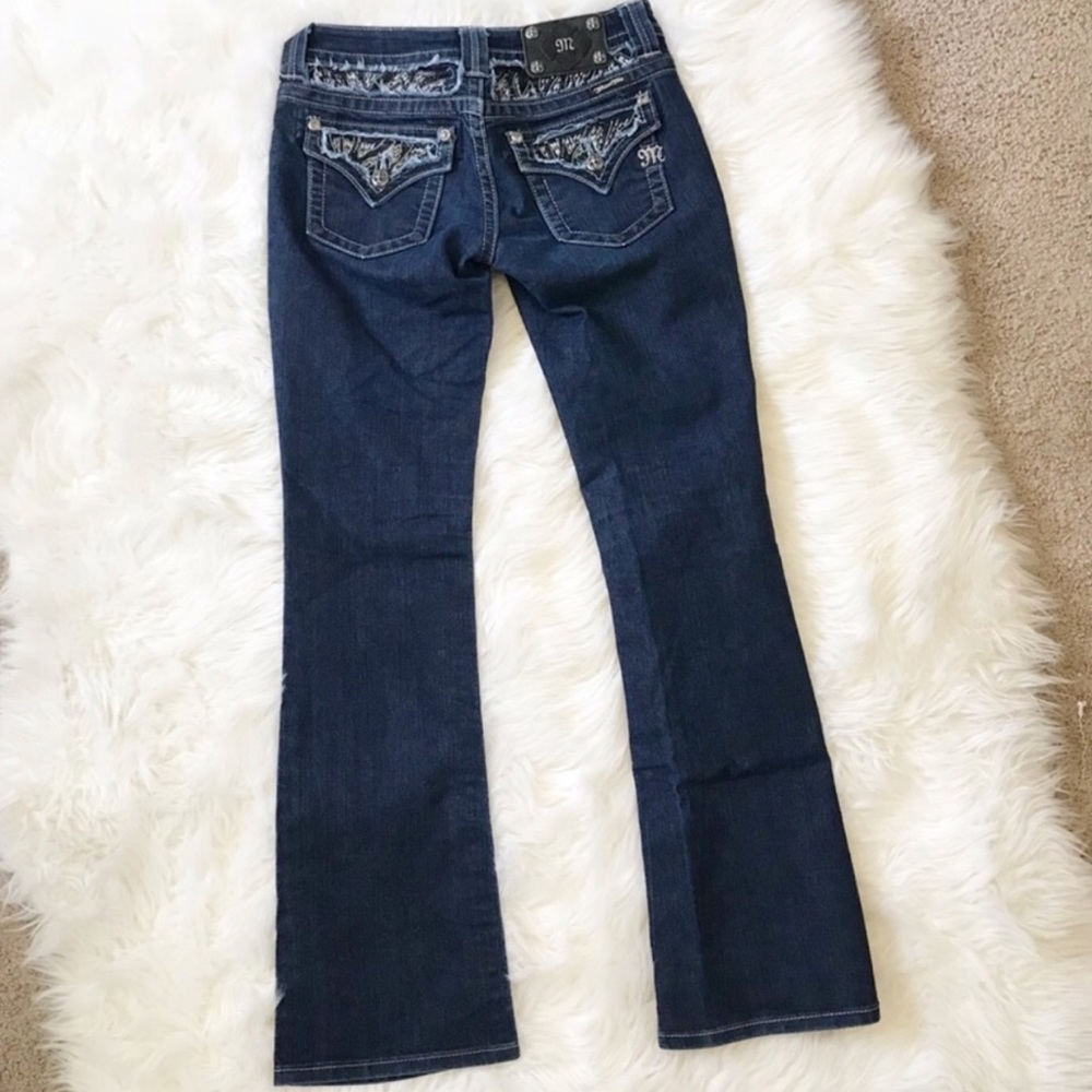 Miss Me Bootcut Jeans Shimmer Bling